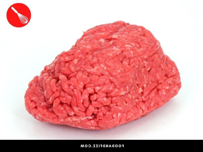 Fresh ground beef should have a reddish hue.