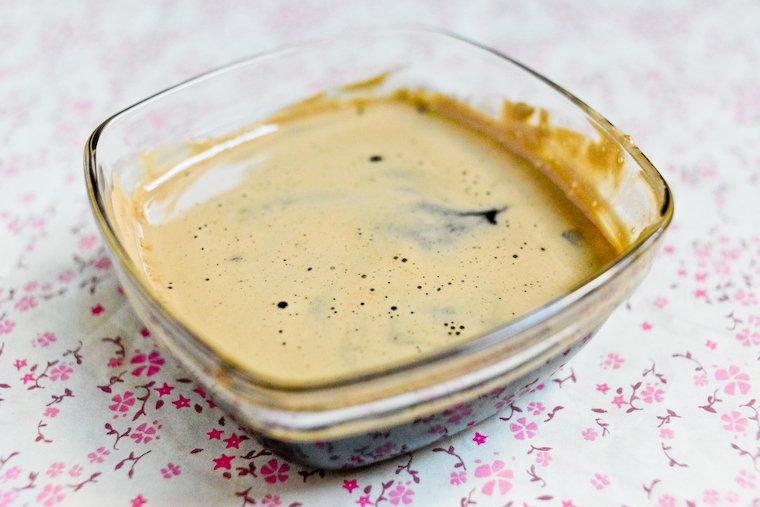 Muscovado syrup to serve with the black sesame panna cotta.