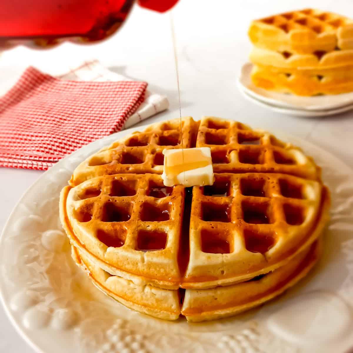 Yumuşak Amish Waffles Tarifi
