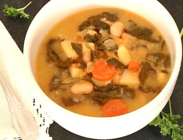 Vegan Patates Kale Çorbası